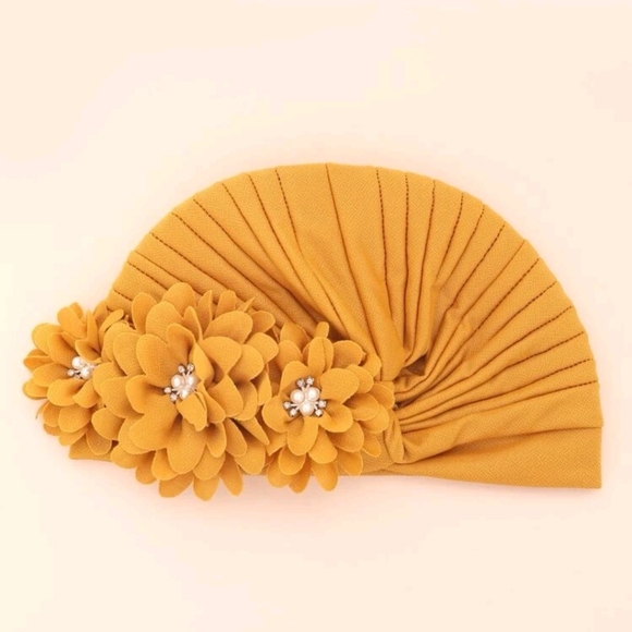 Headdress fabric flower  head wrap for women - Picture 3 of 5